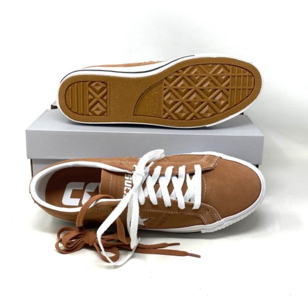 Converse Cons One Star Pro Ox Shoes Men Size Sneakers Suede Mineral Clay A03291C - Picture 4 of 11